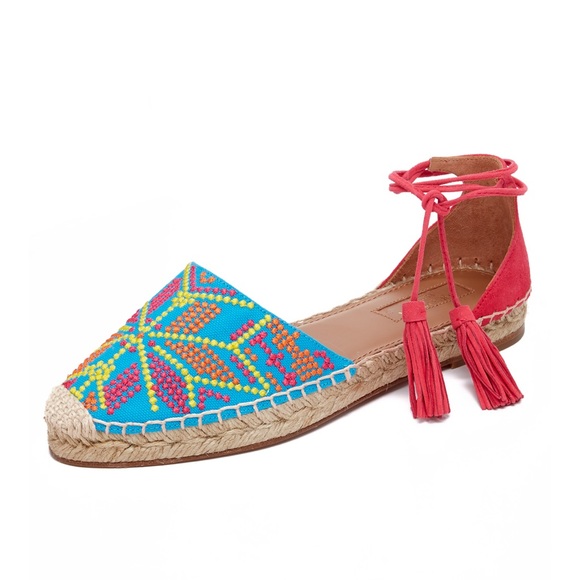 Aquazzura Shoes - Aquazzura Palm Springs Tassel Espadrilles.